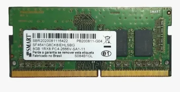 Memória RAM Smart de 8GB DDR4 (PC4-2666V)