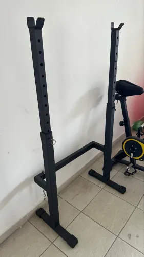 Cavalete suporte agachamento supino regulável