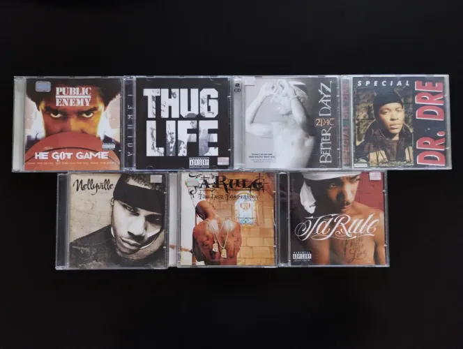 Coleção Lote CDs Hip Hop Rap Gangasta Rap Public Enemy 2pac Ja Rule Nelly Tupac Shakur 
