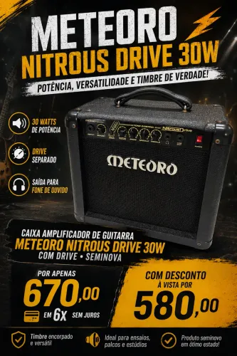 Caixa Meteoro Nitrous drive seminova com drive modelo atual