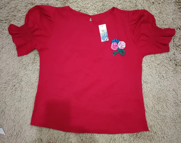 Blusa feminina vermelho