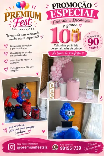 Festa na mesa, mini festas 