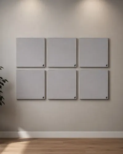 Nuvem acústica lã de pet 60x60x50 cor cinza 