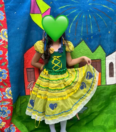 Vestido Festa Junina Brasil Copa