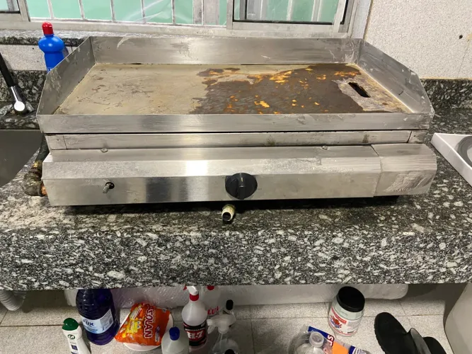 Chapa à gás profissional