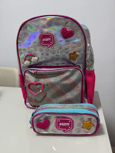 Mochila infantil com estojo 
