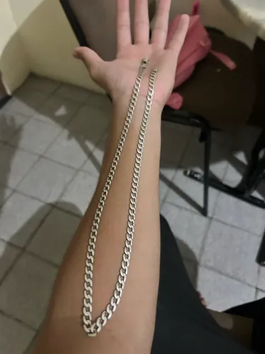 Corrente de prata 64 cm 24 grama