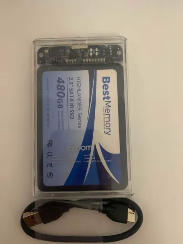 HD externo com ssd de 480 gb