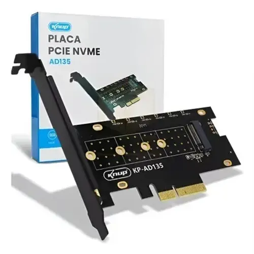 Placa Pcie 3.0 para Ssd M.2 Nvme Kp-ad135 - Knup *ENTREGA GRÁTIS*
