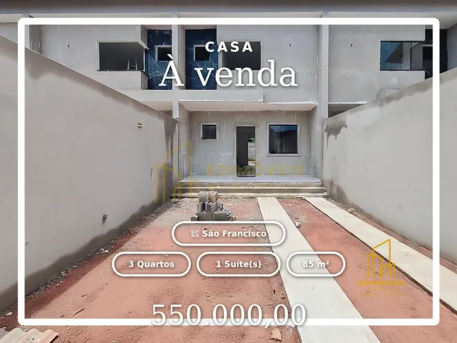 Seu novo lar em São Francisco: Casa moderna com 3 quartos e espaço para convivência!