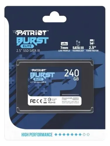 SSD Patriot Sata 240GB Burst Elite Lacrado Original Entrega grátis DF