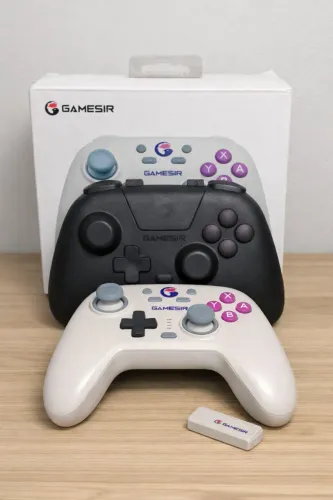 Controle Gamesir Nova Versao HD na Cor Branca com Receptor Incluso Muito Novo!!!!