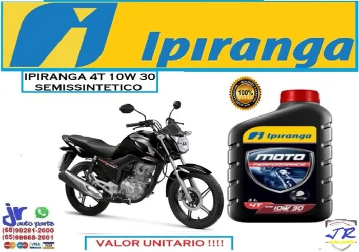 Oleo Ipiranga Moto 4T 10W30 Fan 2017