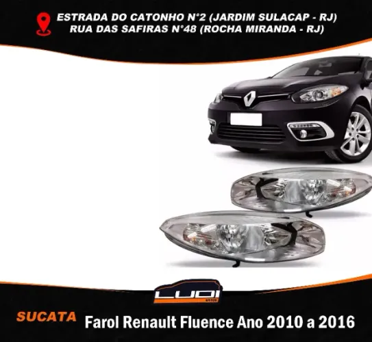 Farol Renault Fluence Ano 2010
