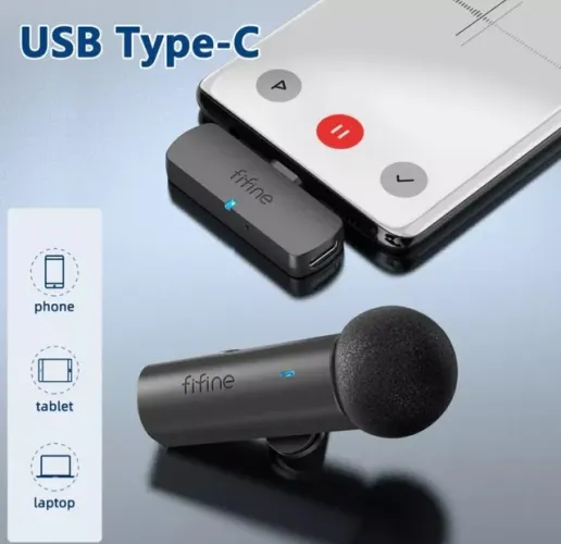 Microfone lapela Fifine M6