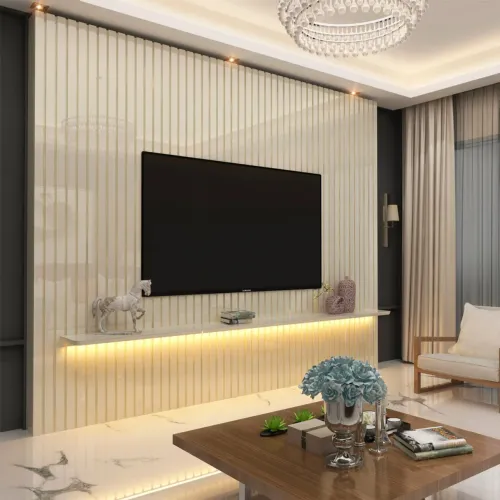 Painel Ripado até 85? 230m com LED 100%MDF tt76