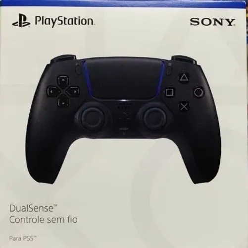 Controle Ps5 Dualsense Preto Sem Fio Original Sony
