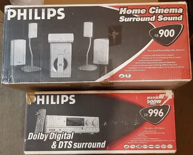 *(Raridade) Home Theater Philips FR 996 - Match Line Completo (Estado de novo)