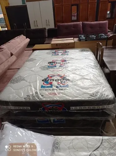 CAMA E COLCHÃO MOLAS ENSACADAS CASAL