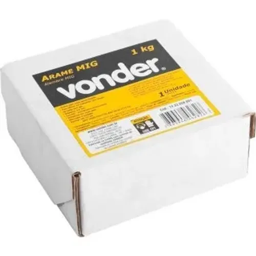 Arame MIG/MAG 0,8 mm, carretel plástico de 1 kg, sem gás, Vonder