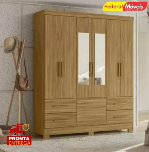 Guarda Roupa com 7 Portas Novo Fazemos Entrega