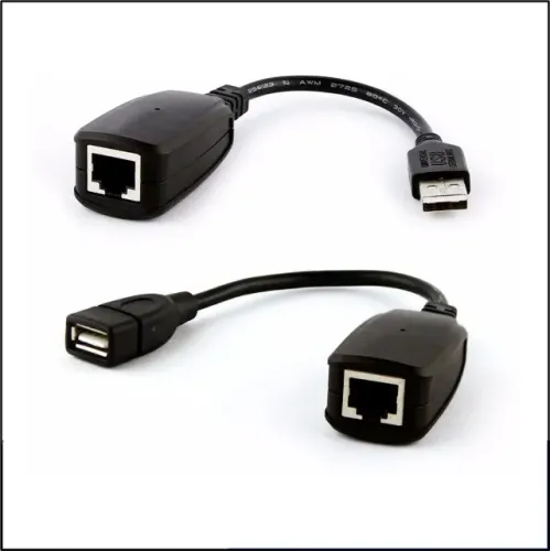 Adaptador Extender Extensor Usb Via Cabo Rede Rj45