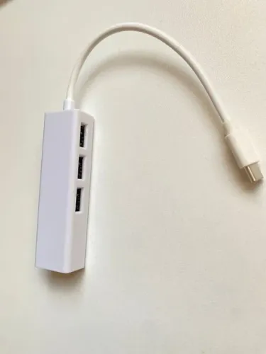 Hub Usb Tipo C + 3 Portas Usb 3.0 E Porta Rj45 Ethernet Giga