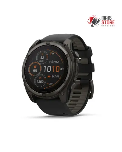 Relógio Garmin Fenix 8 51mm Solar Sapphire Titanium 010-02907-10(Novo/Lacrado)