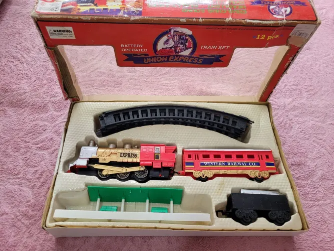 Trem union express antigo 12pçs completo 280.00