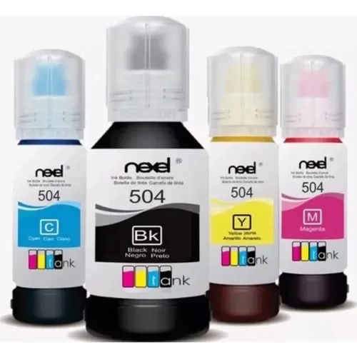 Tinta corante 504/544 específica para os modelos de impressoras Epson l3110, L3150