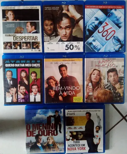 Kit 8 Filmes Blu-ray - Um Novo Despertar, 50%, 360, Juntos Pelo Acaso - Lote Original