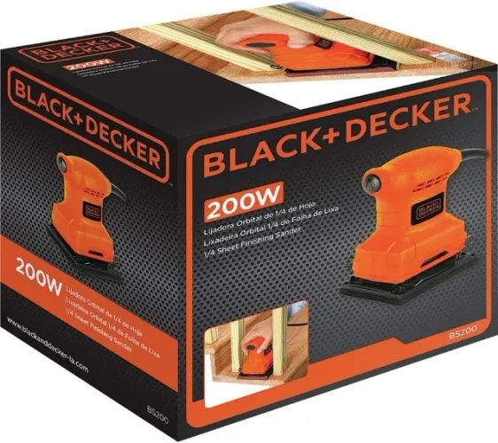 Lixadeira Orbital Black Decker Profissional potência 200W 1400opm 220V
