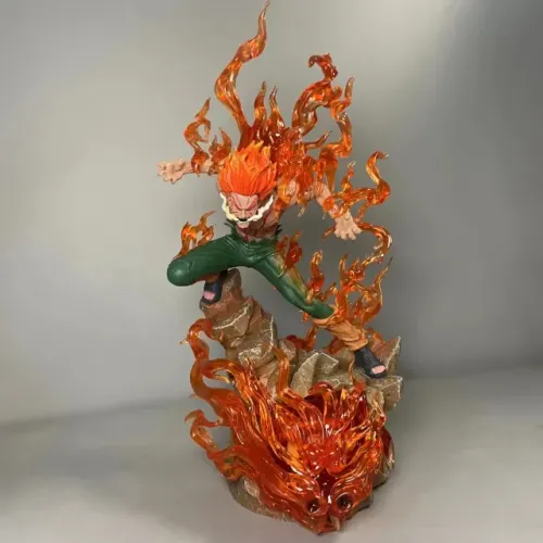 Action Figure Might Guy - 8 Oito Portões Internos - Boneco Estátua - Naruto Shippuden