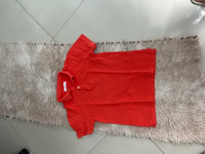 Camisa gola polo zara , TAM 8 anos
