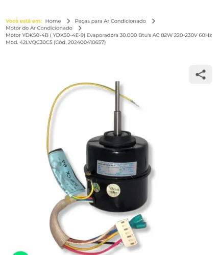 Motor de ar condicionado 
