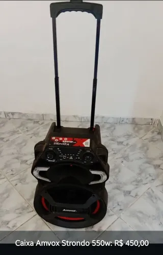Caixa Amvox Strondo 550w - Som Potente!