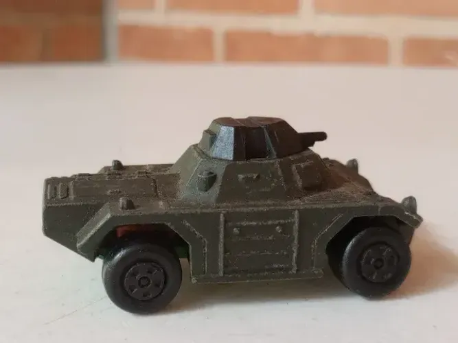 Antigo Matchbox Tanque De Guerra Rolamatics, 1973, England Verde (Usado)