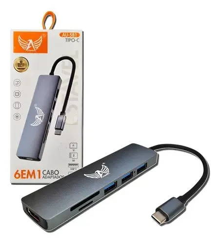 Adaptador Tipo C X Hdmi Hub Usb Compatível Samsung