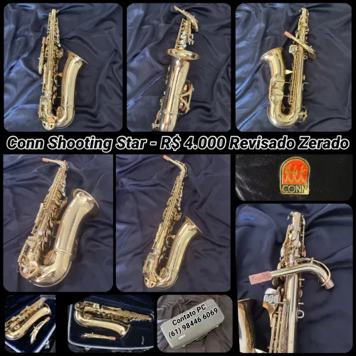Sax Alto Conn Shooting Star - Impecável, Revisado e com Garantia