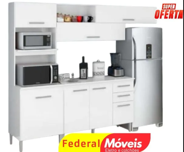 Armário para Cozinha Completo 2,48m - Novo, Versátil e Cheio de Estilo!
