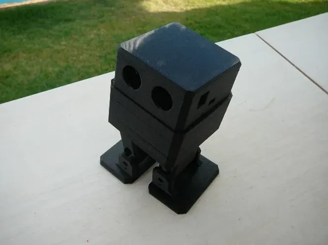 otto robô bípede - só as peças plásticas - Preto - Arduino