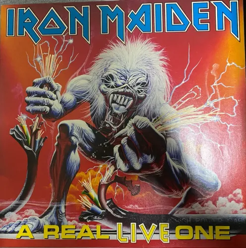Lp Iron maiden - A real live one . Disco fora de catálogo