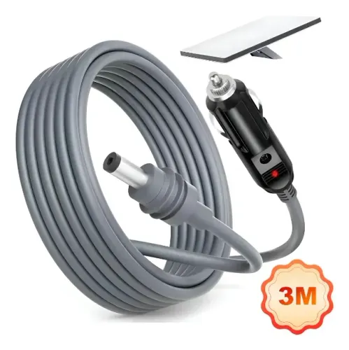 Cabo 12v/24v Carregador Veicular 3m Para Starlink Mini