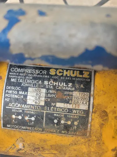 Compressor de Ar Schulz MS 3,6/AD