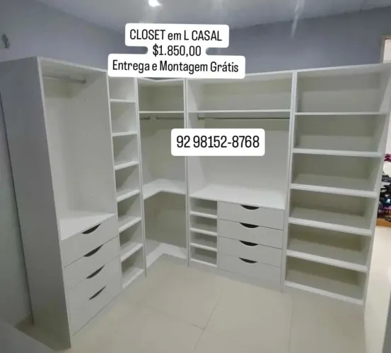 Closet L super grande casal 