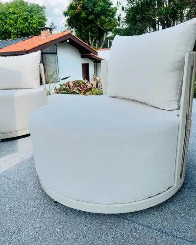 POLTRONA ORGÂNICA DE CORDA NÁUTICA