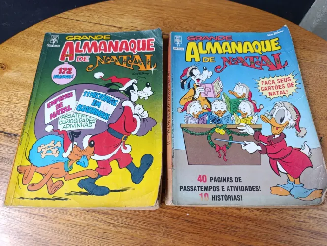 Grande Almanaque de Natal Disney números 8 e 11 Anos 80 Conforme fotos 
