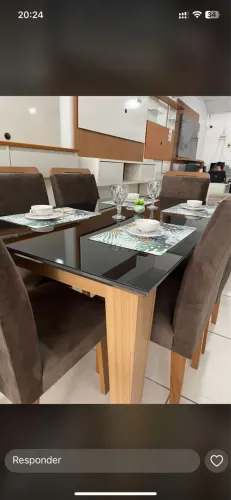 Mesa de jantar 6 cadeiras NOVA