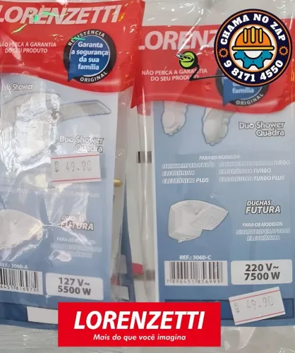 Resistência Duo Shower Lorenzetti