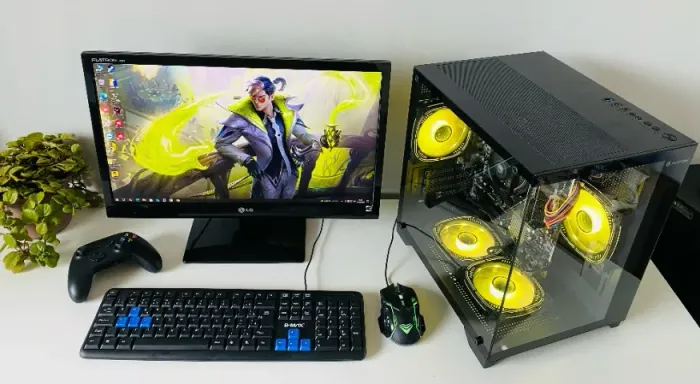 Computador Gamer Completo- AMD A8 7600b+16 GB RAM, SSD+HD500GB -Tela de 22 Polegadas C/HDM